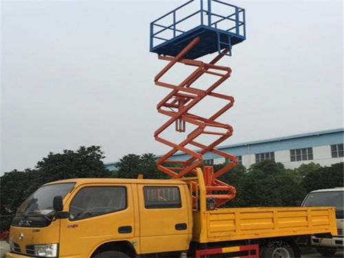 江鈴多功能高空作業(yè)車 垂直升降式專業(yè)制造商直銷，隨車吊功能一體化解決方案